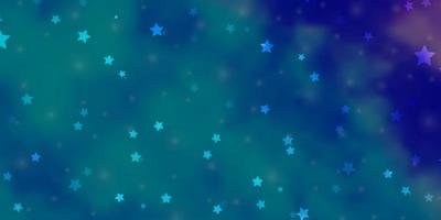 Light Pink, Blue vector pattern with abstract stars.