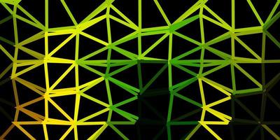 Light green, yellow vector triangle mosaic design.