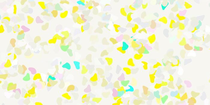 patrón de vector multicolor claro con formas abstractas.