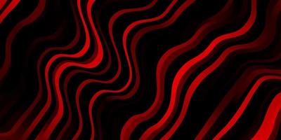 Dark Red vector texture with curves.