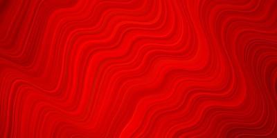 Dark Red vector texture with bent lines.