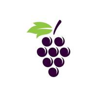 diseño de ilustración de imágenes de logotipo de uva vector
