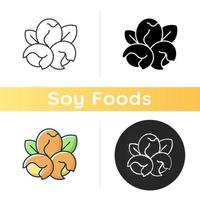 Soy nuts icon vector