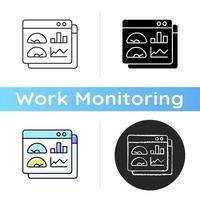 Productivity dashboard icon vector