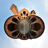 Panoramic Little Planet on Milano, Italy photo