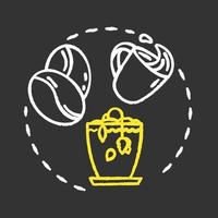 Dont tip tea chalk RGB color concept icon vector