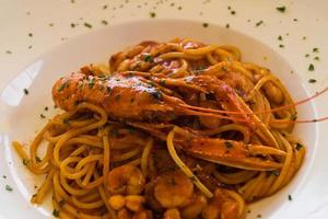 espaguetis alla busara una especialidad italiana foto