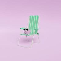 Piggy Bank With Deckchair photo