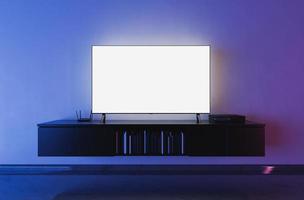 tv moderna en la sala de estar foto