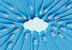 Cloud computing concept photo