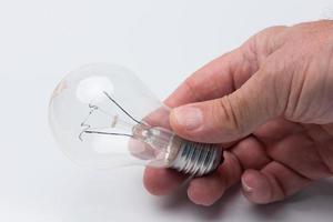 Traditional filament and incandescent bulb photo