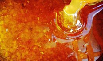 Background texture, dropping drops of sweet honey