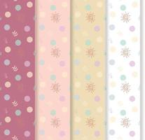 set of seamless floral patterns vector