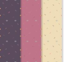 set of seamless floral patterns vector