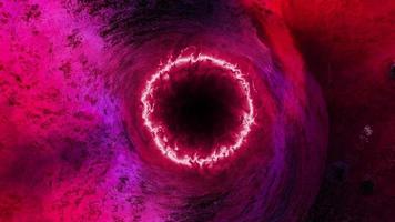 leuchten neon lila rosa Grunge schwarzes Loch