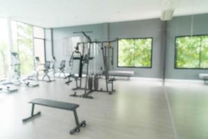 Abstract blur fitness gym and equipment photo