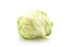 Fresh lettuce on white background photo