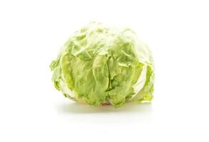 Fresh lettuce on white background photo