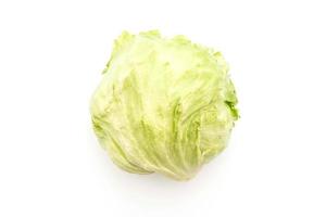 Fresh lettuce on white background photo