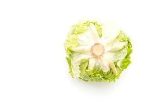 Fresh lettuce on white background photo