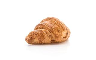 Butter croissant on white background photo