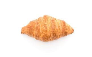 Butter croissant on white background photo