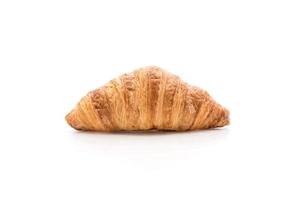Butter croissant on white background photo