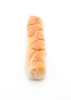 French bread on white background photo