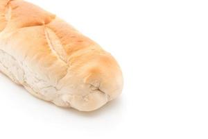 French bread on white background photo