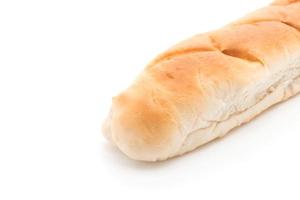 French bread on white background photo