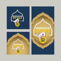 Ramadan flash sale vector design template