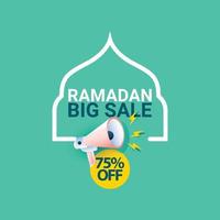 Ramadan flash sale vector design template