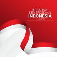 Indonesia flag banners template vector