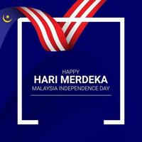 Malaysia flag banners template vector