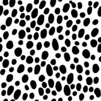 Seamless black and white animal skin texture vector
