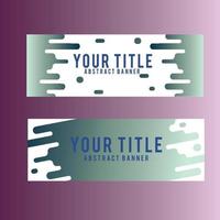 Simple Shade Abstract Banner Design vector