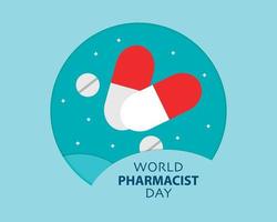 World Pharmacist Day In Paper vector