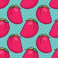 peach fruit seamless pattern illustration vector