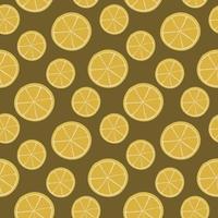 Free Vector Seamless Pattern of Lemon Citrus