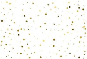 Gold stars Celebrating Confetti Falling golden abstract decoration vector