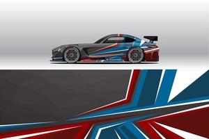 Car wrap company design. Graphic background designs for vehicle livery vector