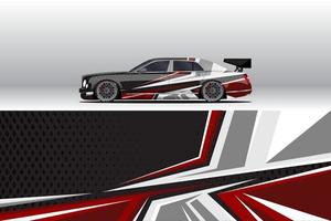 Car wrap company design. Graphic background designs for vehicle livery vector