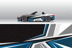 Car wrap company design. Graphic background designs for vehicle livery vector