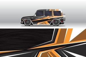 Car wrap company design. Graphic background designs for vehicle livery vector