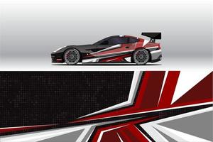 Car wrap company design. Graphic background designs for vehicle livery vector