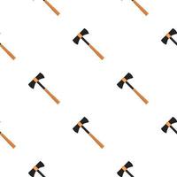 Illustration on theme pattern steel axes with wooden handle vector