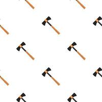 Illustration on theme pattern steel axes with wooden handle vector