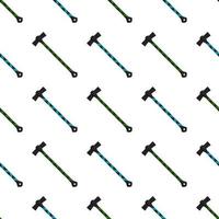 Illustration on theme pattern steel axes with wooden handle vector
