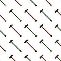 Illustration on theme pattern steel axes with wooden handle vector