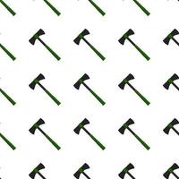 Illustration on theme pattern steel axes with wooden handle vector